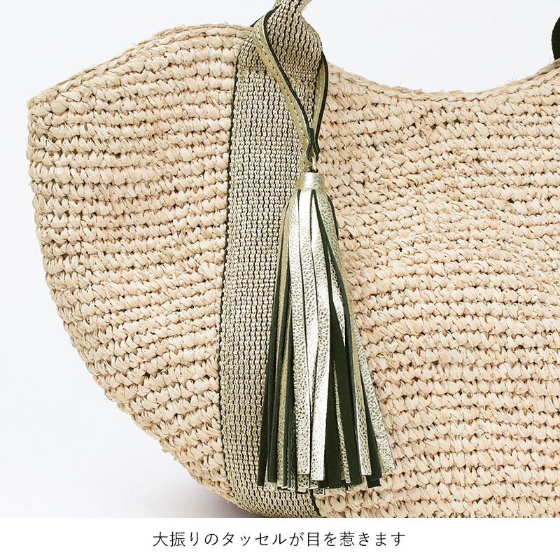 VIOLAd'ORO（ヴィオラドーロ） かごバッグ ラフィア バスケットトート