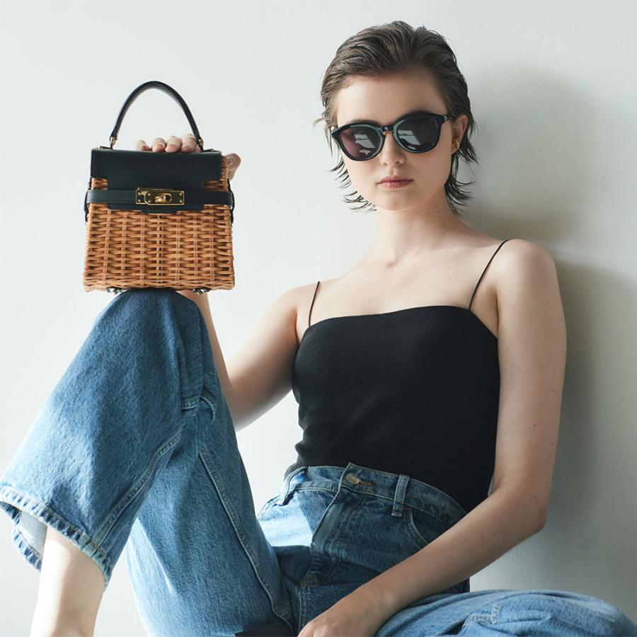 VIOLAd'ORO（ヴィオラドーロ） かごバッグ ラタン 2WAYミニショルダー