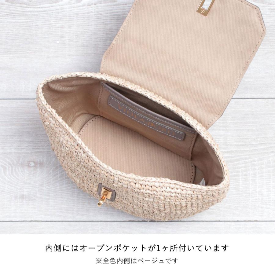 VIOLAd'ORO（ヴィオラドーロ） かごバッグ 2WAYショルダー ラフィア