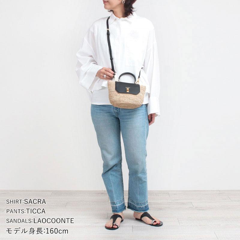 VIOLAd'ORO（ヴィオラドーロ） かごバッグ 2WAYショルダー ラフィア