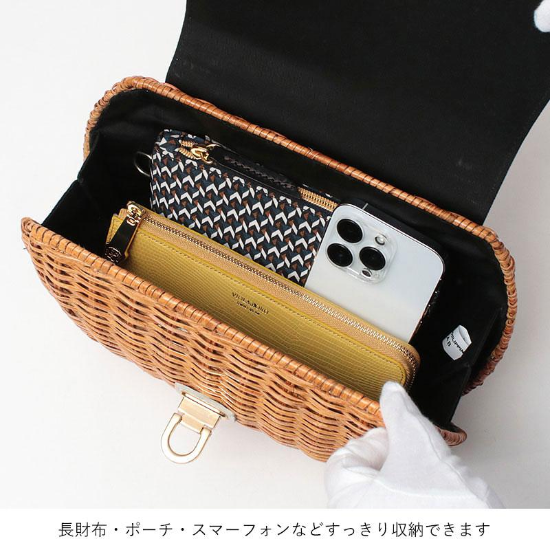 VIOLAd'ORO（ヴィオラドーロ） かごバッグ ラタン ハンドルバッグ MIRO