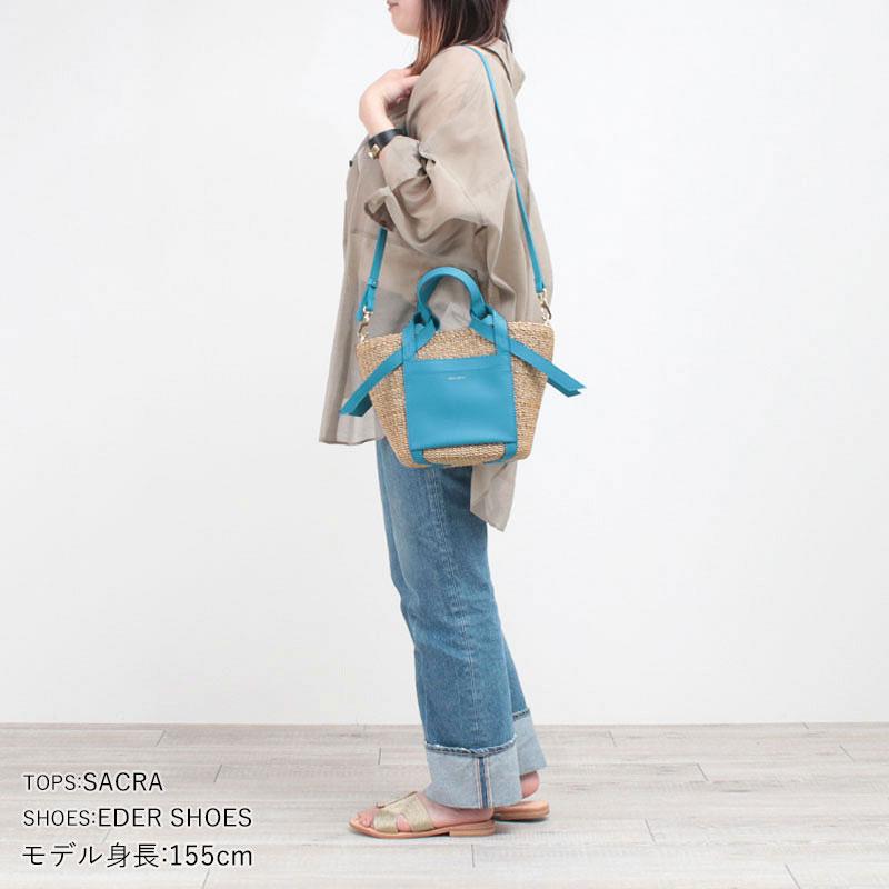 VIOLAd'ORO（ヴィオラドーロ） かごバッグ MIRO レザーポケット