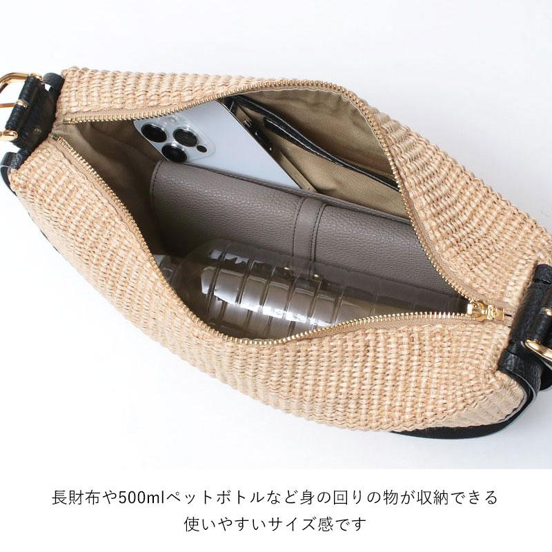 VIOLAd'ORO（ヴィオラドーロ） かごバッグ ラフィアシート ハーフ