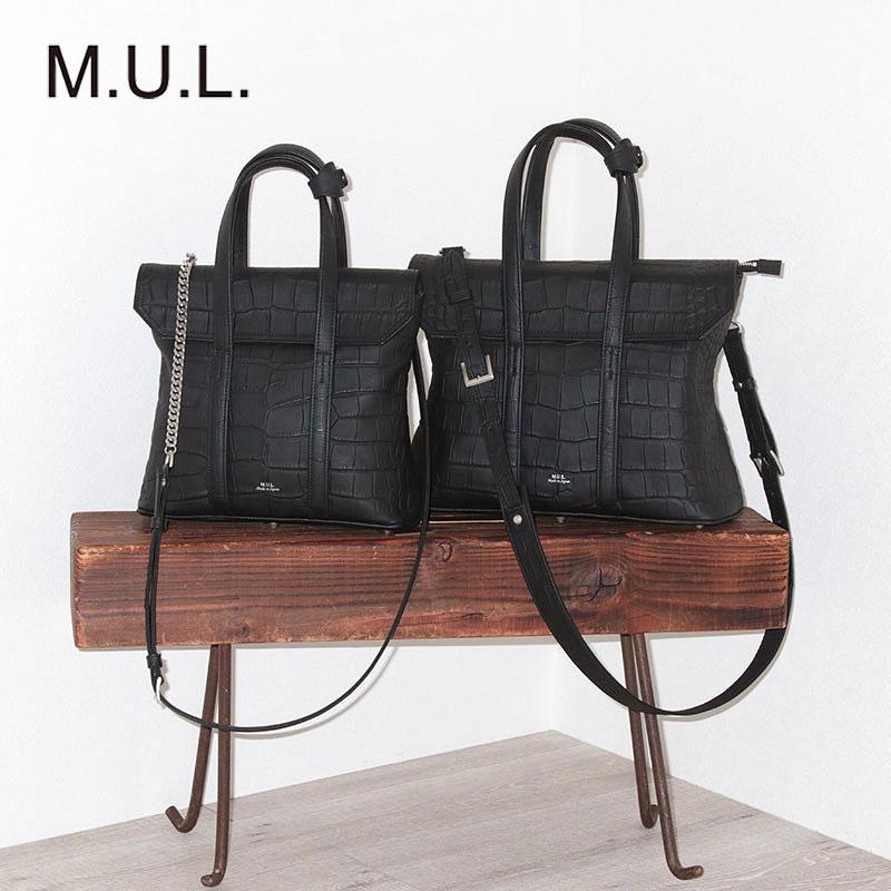 ショルダーバッグ エムユーエル M.U.L. スクエアフラップトートM