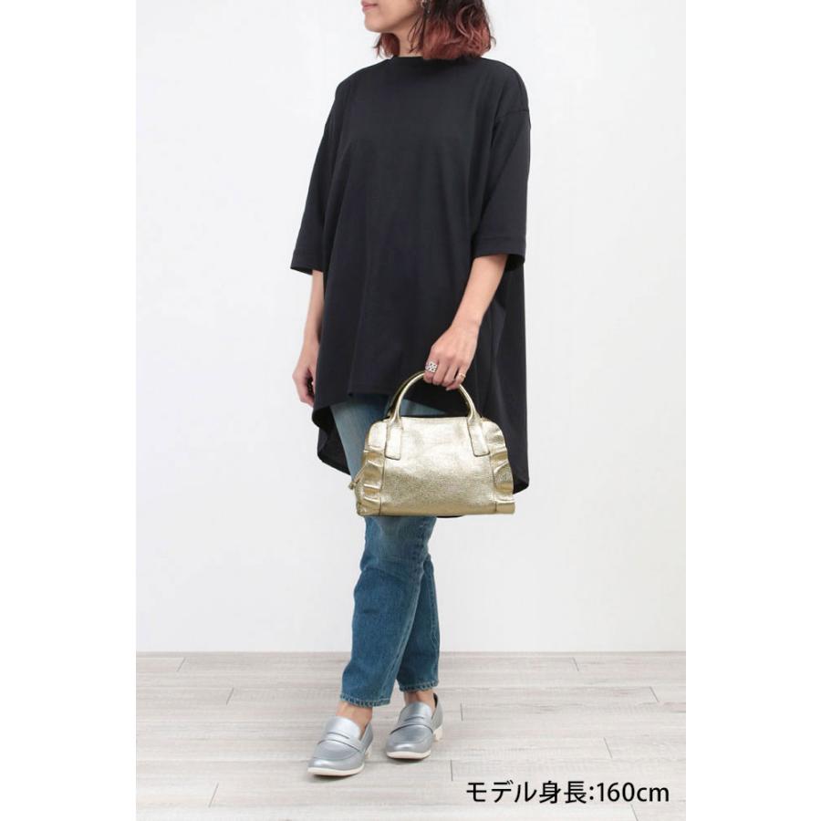 RIPANI（リパーニ） ショルダーバッグ フリルバッグ 2WAY メタリック M