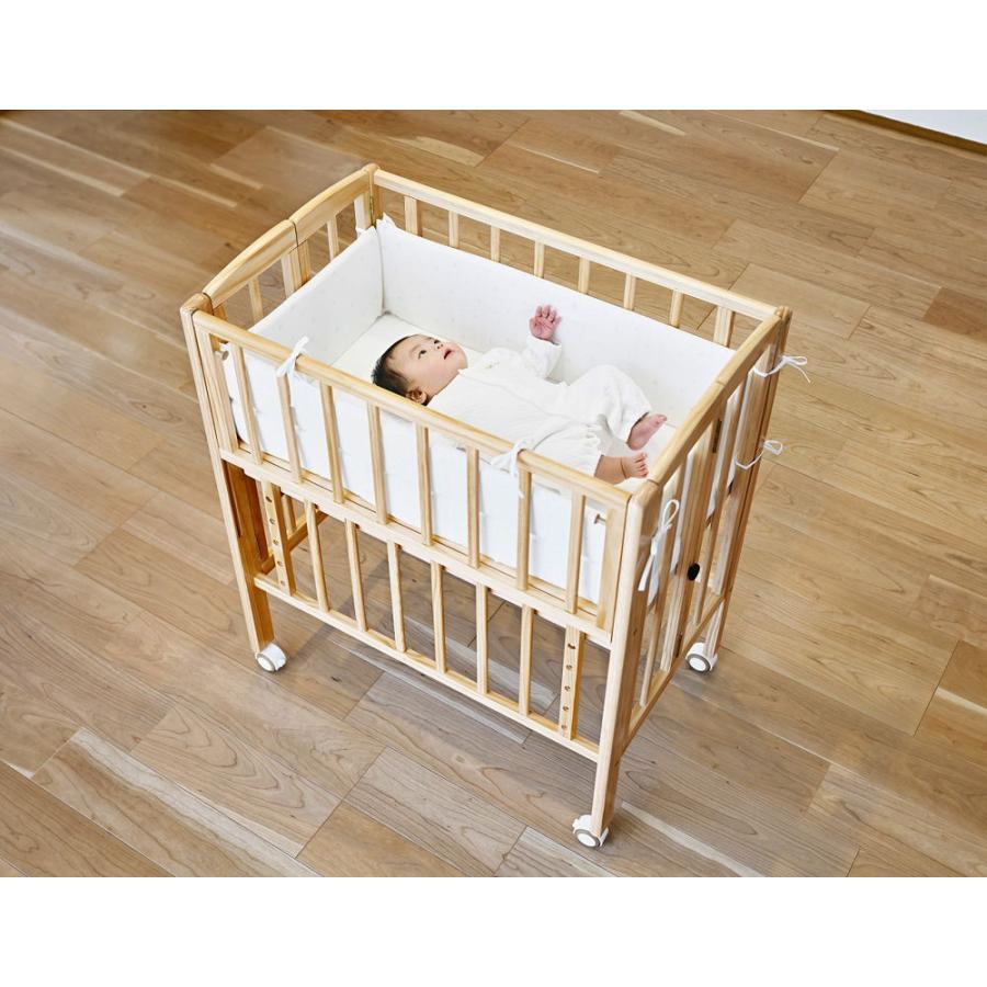 大和屋 リリト リトルベビーベッド 折りたたみ式(ナチュラル) リリトNA
