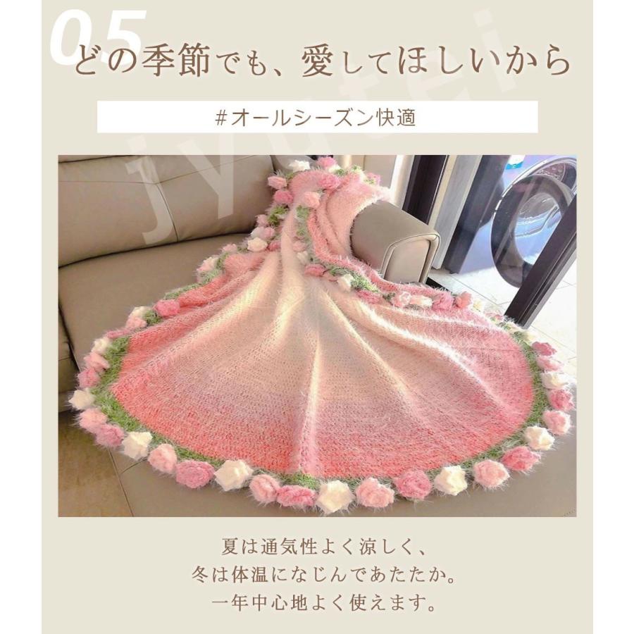 SNSで話題沸騰』花束ブランケットふわとろ毛布 完成品 120CM