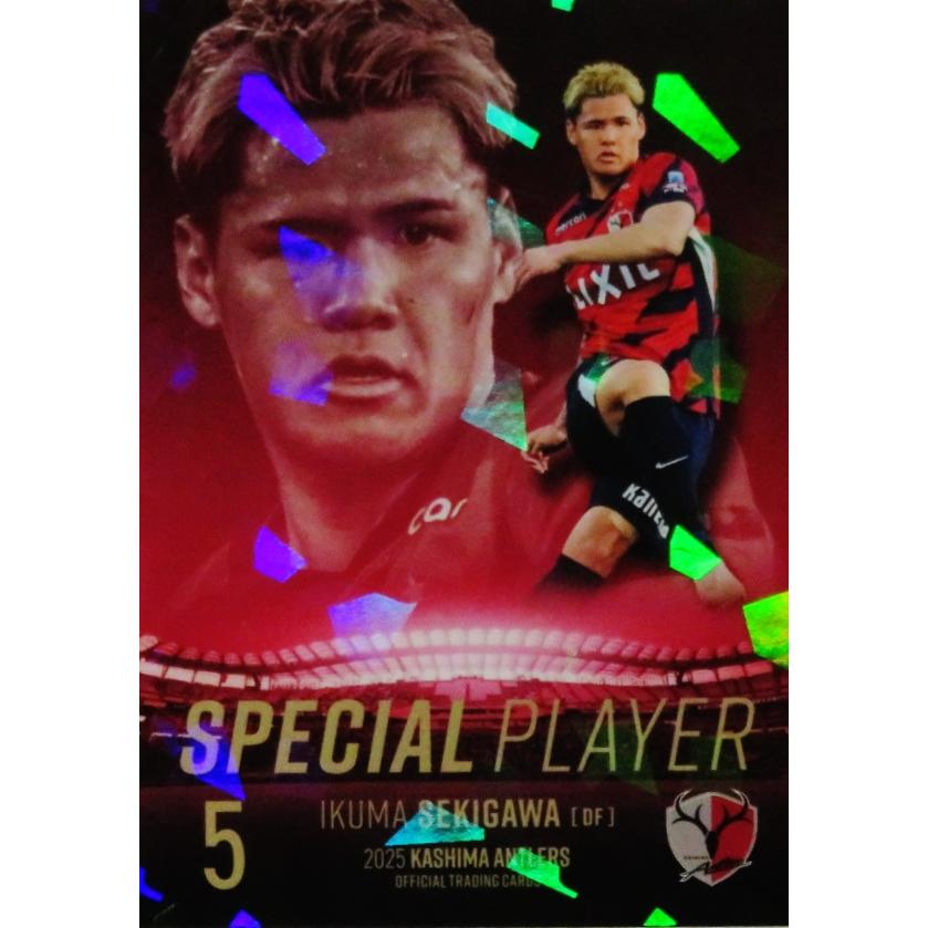 2025 鹿島アントラーズ 直筆サインカード 関川郁万 2025 鹿島