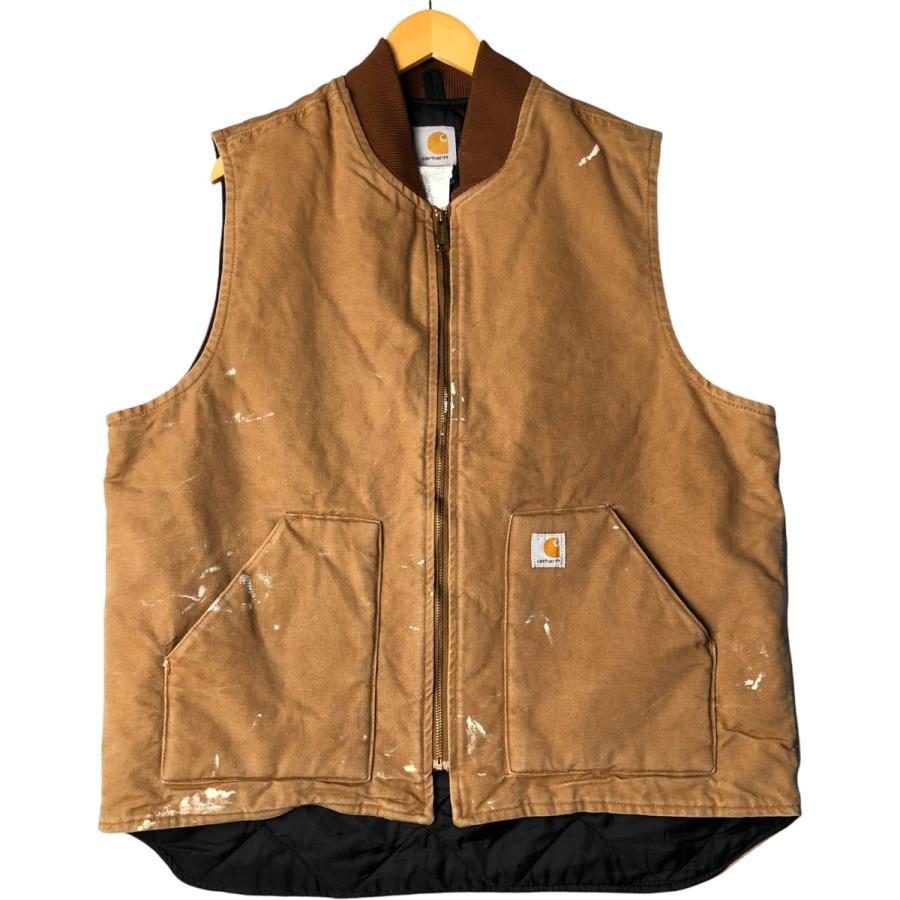 Carhartt（カーハート） 古着 クラシックベスト ペイント 中綿入り