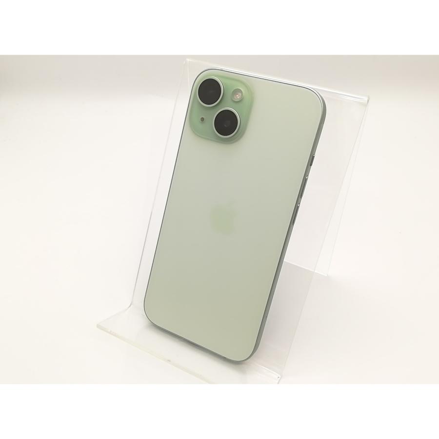 中古】Apple 国内版 【SIMフリー】 iPhone 15 512GB グリーン MTMY3J/A