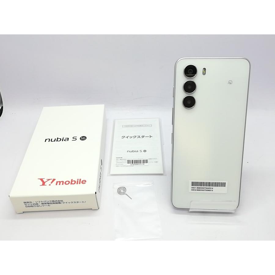 未使用】ZTE ymobile 【SIMフリー】 nubia S 5G 4GB 128GB ホワイト