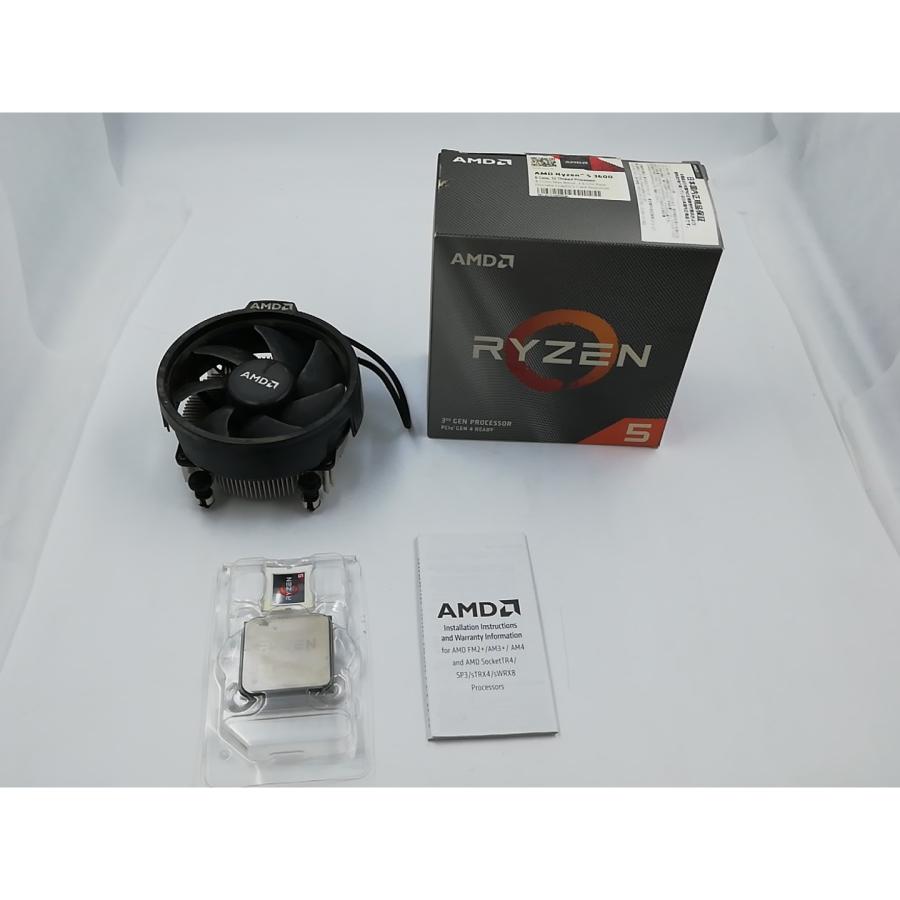 中古】AMD Ryzen 5 3600 (3.6GHz/TC:4.2GHz) BOX AM4/6C/12T/L3 32MB
