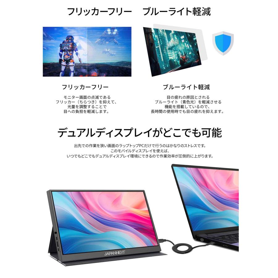 JAPANNEXT（ジャパンネクスト） JAPANNEXT 10.5インチ IPSパネル フル