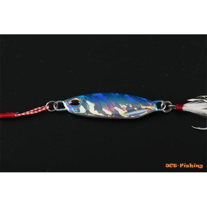 メタルジグ 10g 6個セット 6色 アシストフック スカート付き : 釣具と