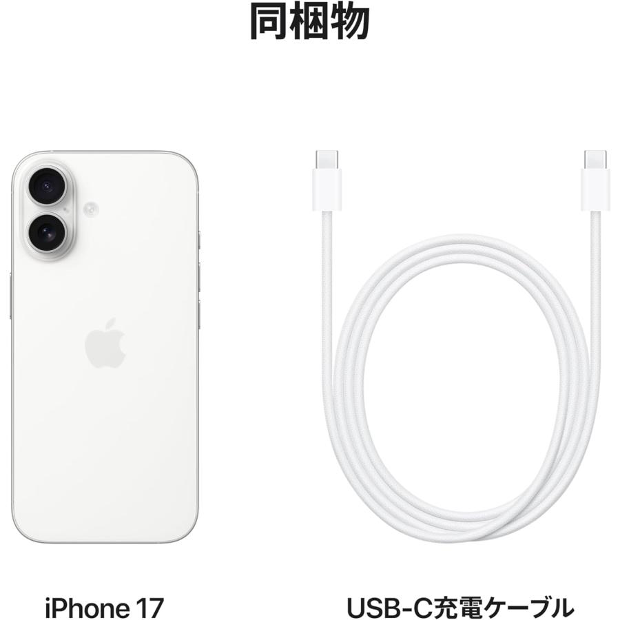iPhone ☆Appleストア版 国内SIMフリー iPhone17 256GB ホワイト