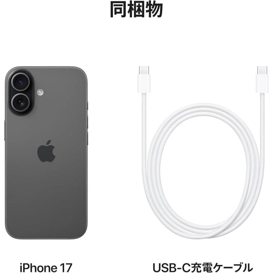 iPhone ☆Appleストア版 国内SIMフリー iPhone17 512GB ブラック