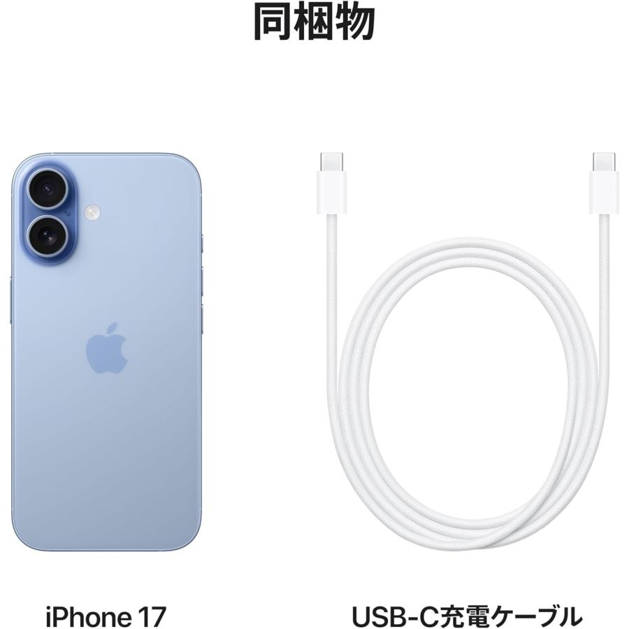 iPhone ☆Appleストア版 国内SIMフリー iPhone17 256GB ミストブルー