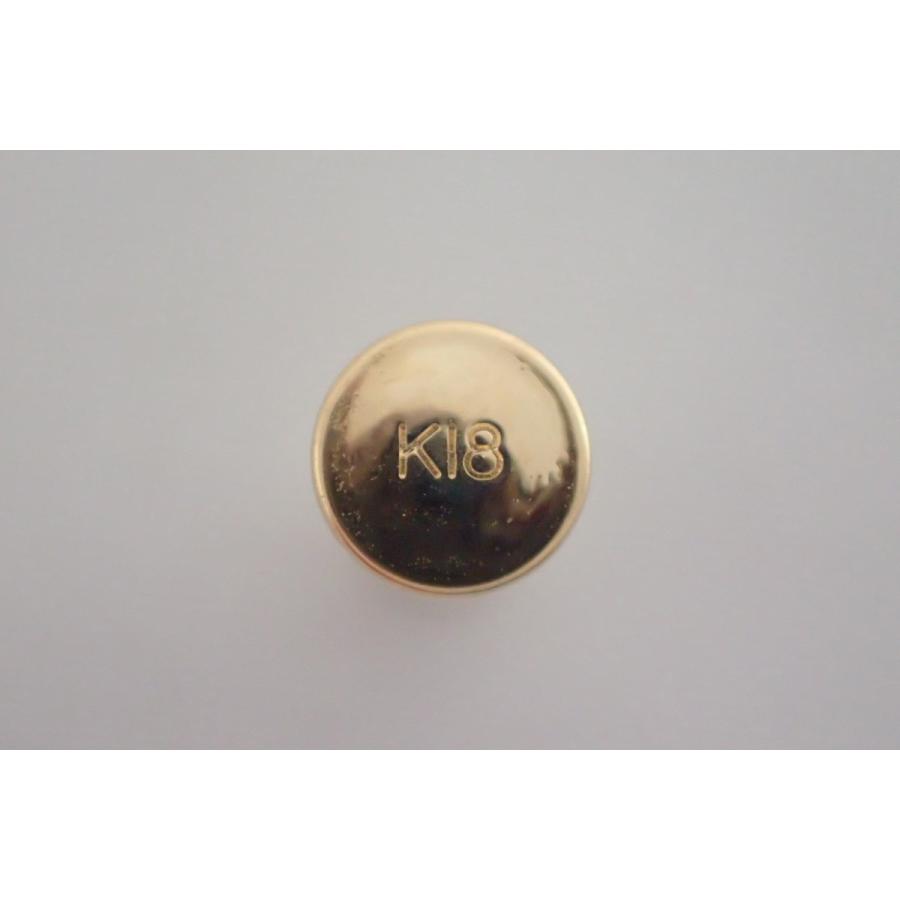 ピンブローチ ブローチ キャッチ K18 18金 ロック式 イエロー