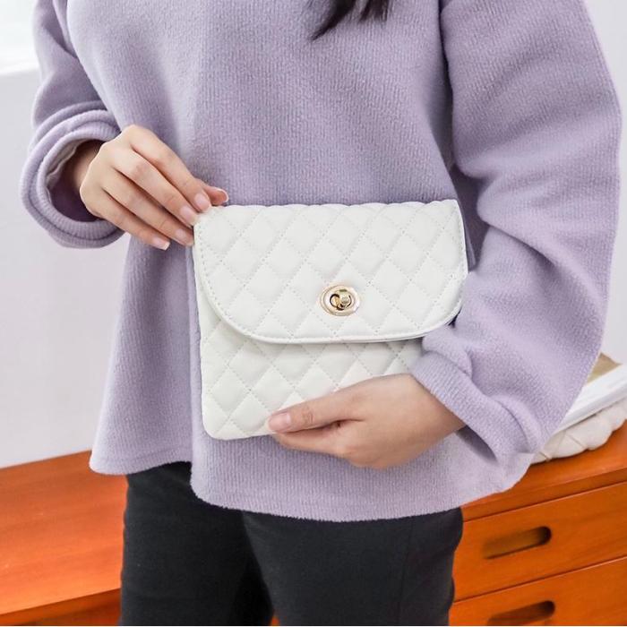 キルティングバッグ ミニバッグ スマホショルダー ポーチ 調整可能