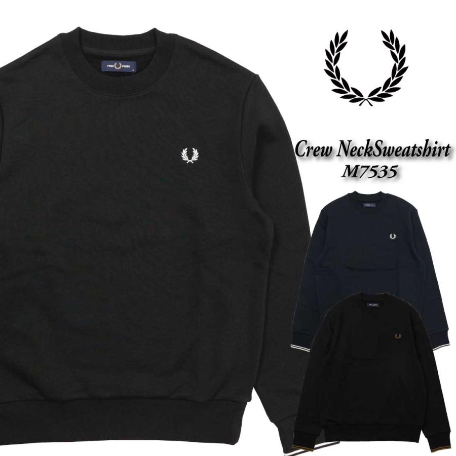 FRED PERRY（フレッドペリー） Crew Neck Sweatshirt M7535 スウェット
