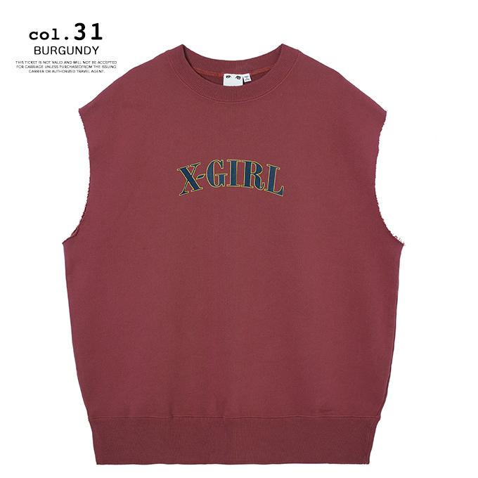 X-girl（エックスガール） 【 X-girl エックスガール 】 CUT OFF SWEAT