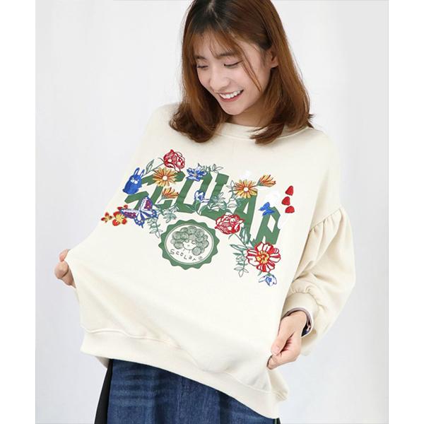 ScoLar（スカラー） トップス スウェット プルオーバー カレッジロゴ