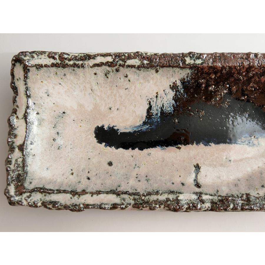 唐津焼中川自然坊窯】中川恭平作 朝鮮唐津竹長皿（小） : 唐津焼中川