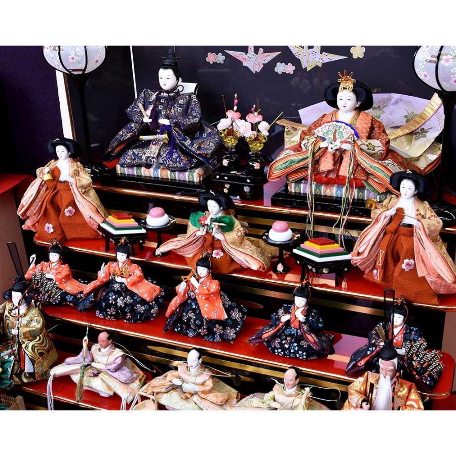 雛人形15人飾り コンパクト ひな人形 五段飾りセット おひな様 小さい