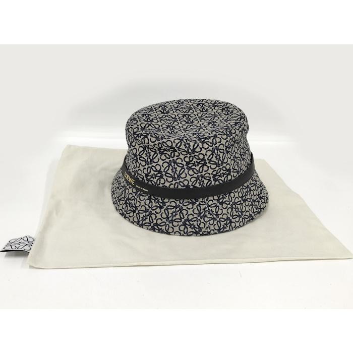 LOEWE（ロエベ） バケットハット 帽子 アナグラム キャンバス 表記