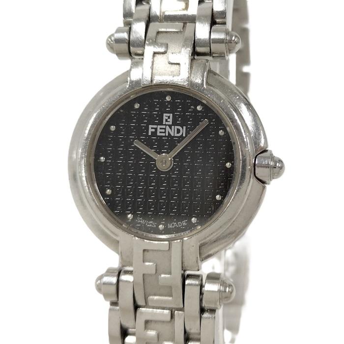 FENDI（フェンディ） レディース 腕時計 SS クォーツ ブラック文字盤