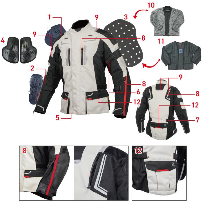 コミネ（Komine） ジャケット JK-597 フルイヤージャケット KOMINE 07