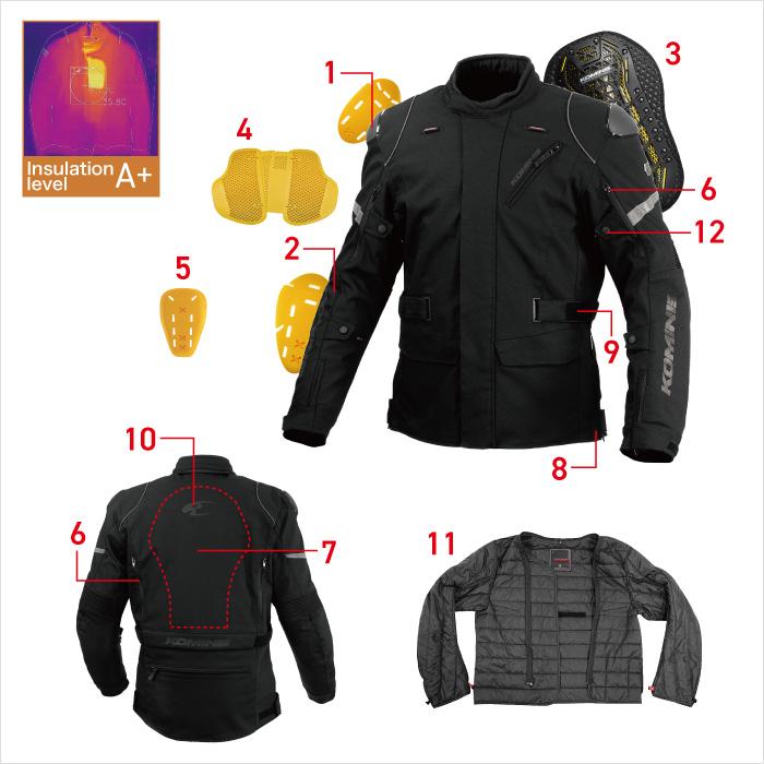 コミネ（Komine） ジャケット JK-621 シュプリームプロテクト