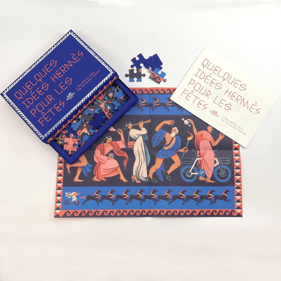 HERMES（エルメス） ジグソーパズル 140ピース ブルー : JP-Brands.com