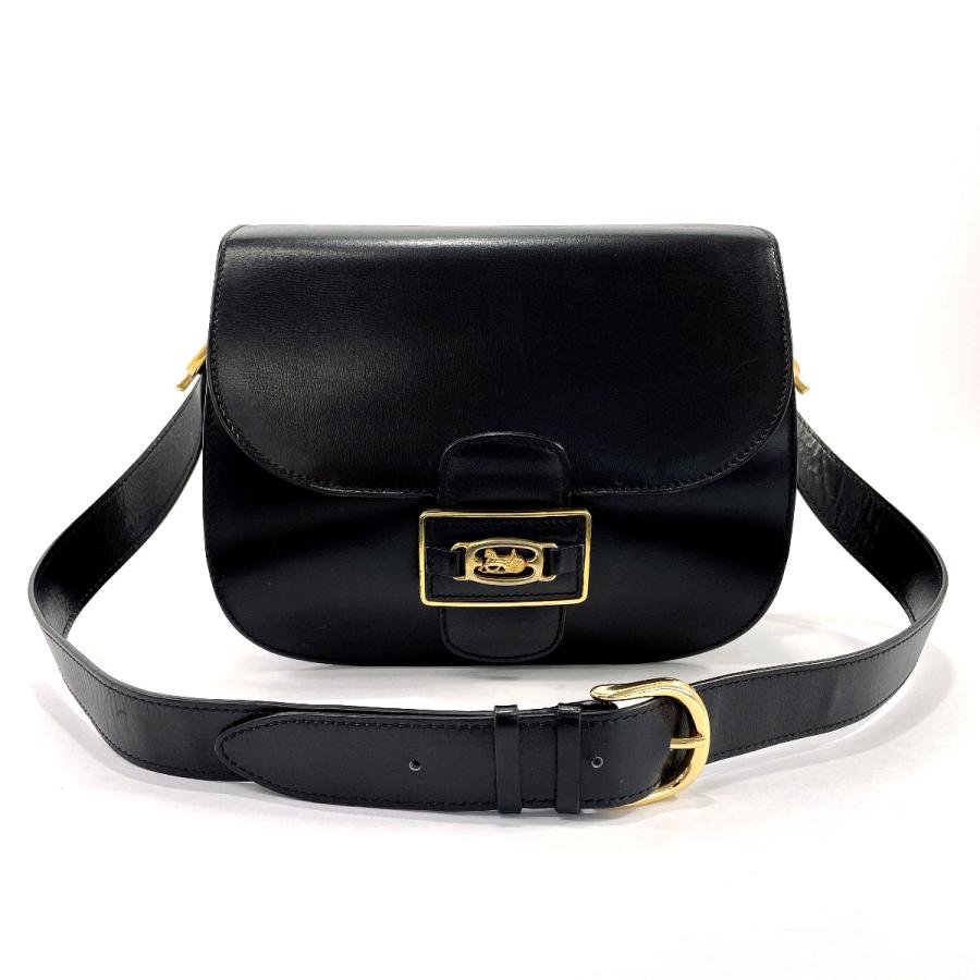 CELINE（セリーヌ） ショルダーバッグ 肩掛け 馬車金具 レザー