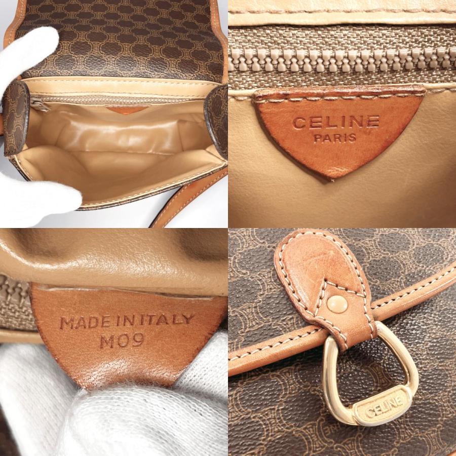 CELINE（セリーヌ） ショルダーバッグ マカダム PVC ブラウン