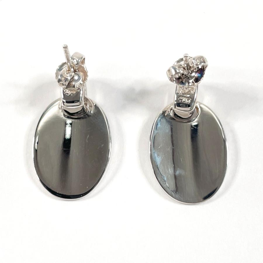 CHANEL（シャネル） ピアス オーバル ロゴプレート シルバー925