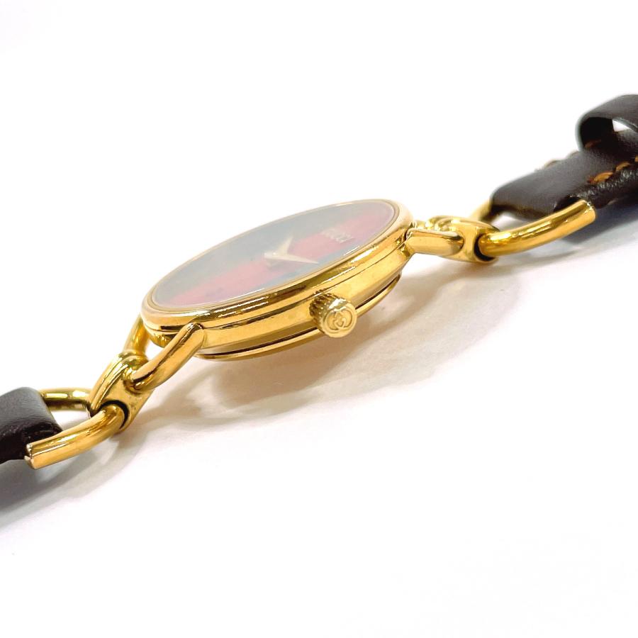 GUCCI（グッチ） 腕時計 6700L シェリーライン GP/レザー ゴールド