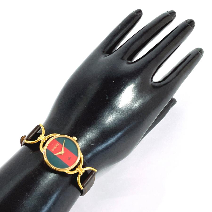 GUCCI（グッチ） 腕時計 6700L シェリーライン GP/レザー ゴールド