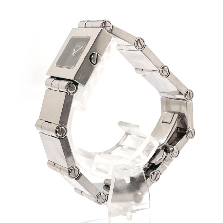 GUCCI（グッチ） 腕時計 600L ステンレススチール シルバー ブラック