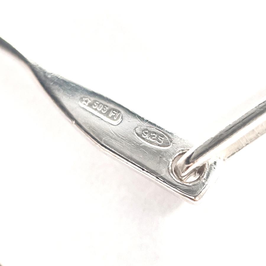 GUCCI（グッチ） ピアス ロゴ スイングチェーン シルバー925