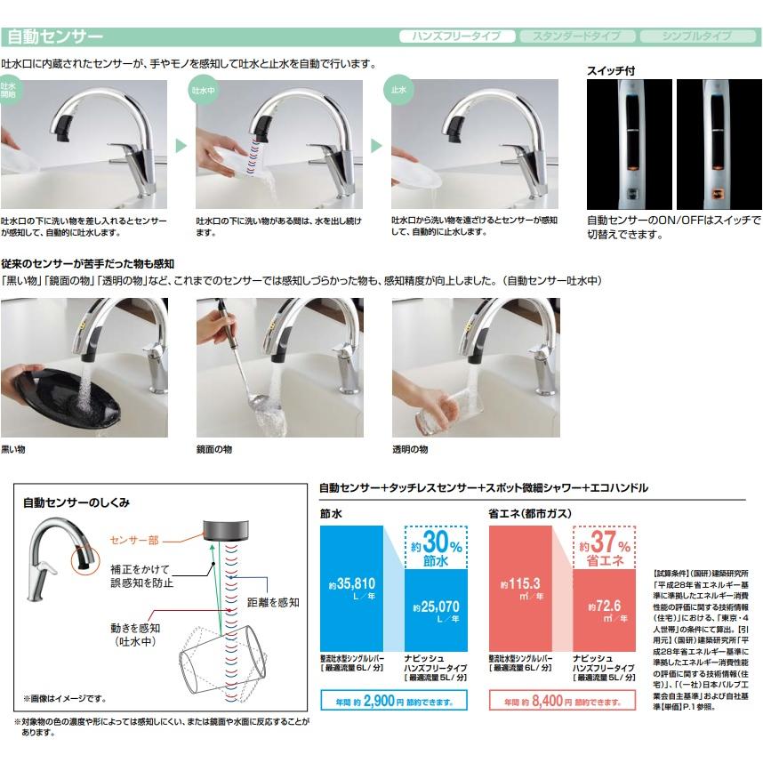 LIXIL（リクシル） 【SF-NAH471SY】LIXILキッチン用タッチレス水栓