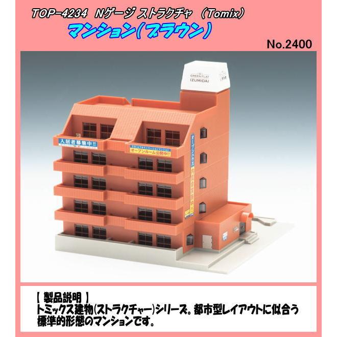 TOP-4234 Nゲージストラクチャ マンション（ブラウン）（Tomix