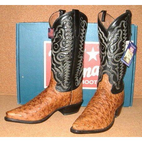 本物 【TONY LAMA トニーラマ】 最高級 オーストリッチ ダチョウ 皮革