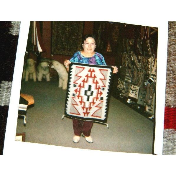 貴重 本物 ナバホ族 アーティスト製作 ラグ ナバホラグ NAVAJO RUG