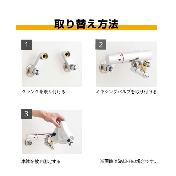 自動水栓 センサー水栓 混合栓用 壁付サーモスタット混合栓 SM-FMNS