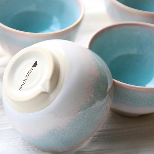 萩焼 窯元 萩陶苑 椿萩窯 茶碗 mint まめ碗5客セット 和食器 : 愛deal