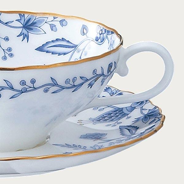 ノリタケ ブルーソレンティーノ ティーカップ&ソーサー 〈4562L