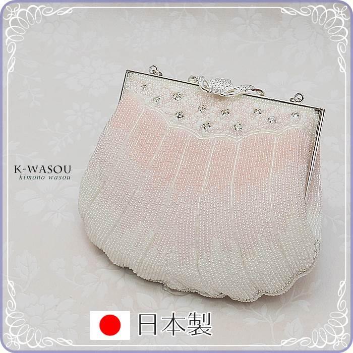 新品 高級ビーズバック 日本製品 結婚式・二次会・パーティーバッグ