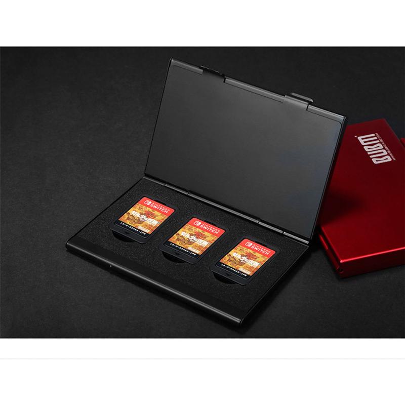 Nintendo Switch専用 カードケース 6枚 収納ボックス アルミ製 耐衝撃