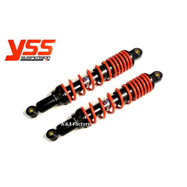 YSS正規品345mm リアショック/リアサスペンションDTGシリーズ レッド